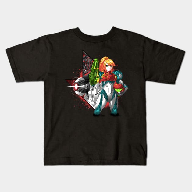 armored hunter Kids T-Shirt by CoinboxTees